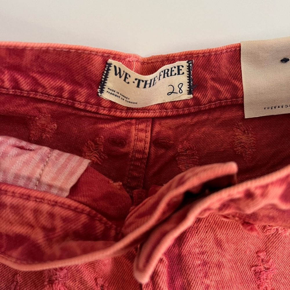 We The Free | NWT Hi-Lo Shorts Dragonfruit Sorbet - Picture 4 of 7